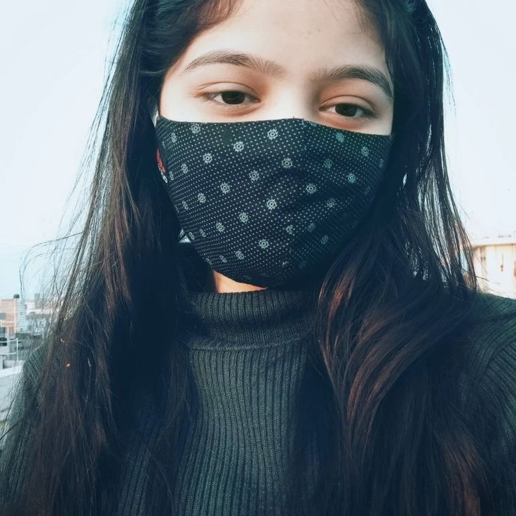 Stylish mask girl Pic Stylish mask girl Pic