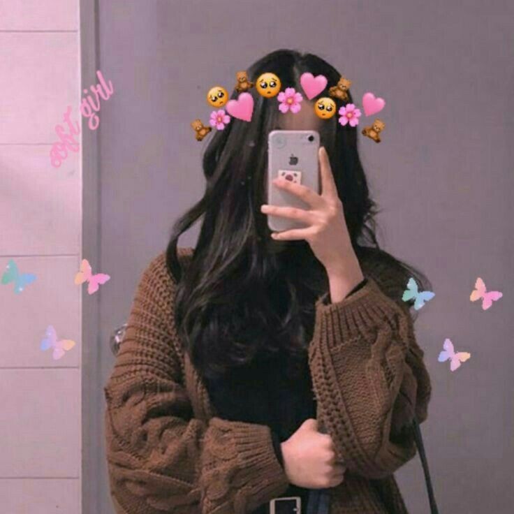 hidden face dp for girls