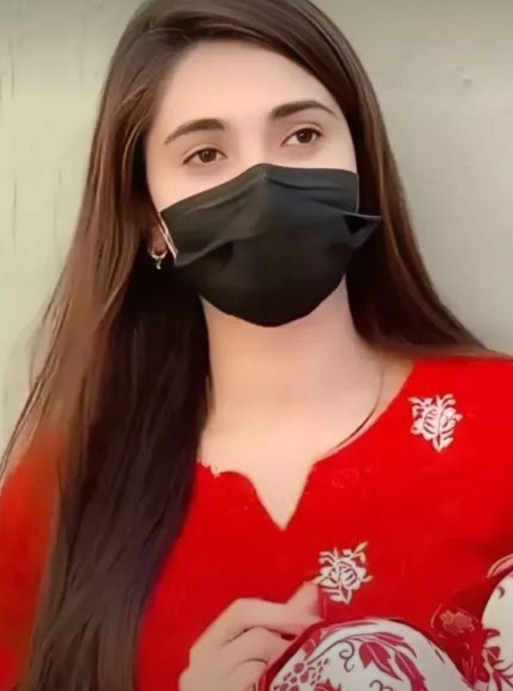 mask girl dp
