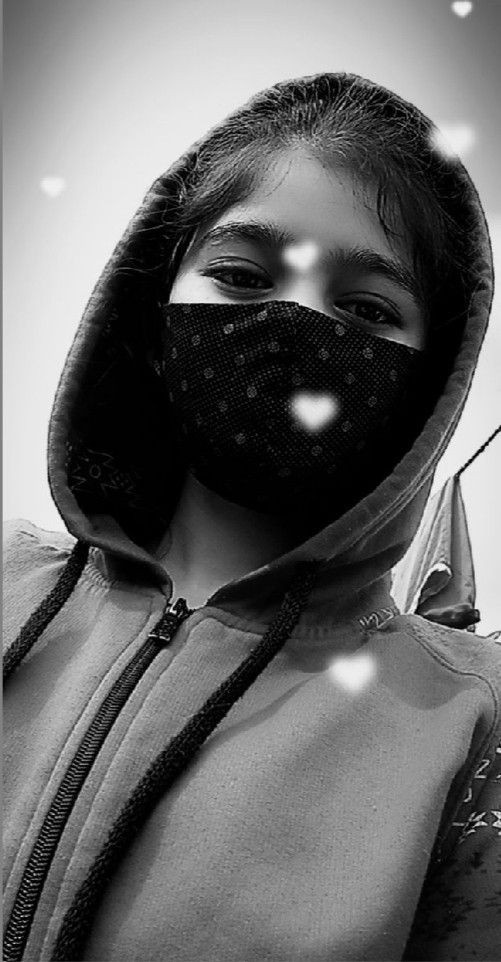 mask girl dp
